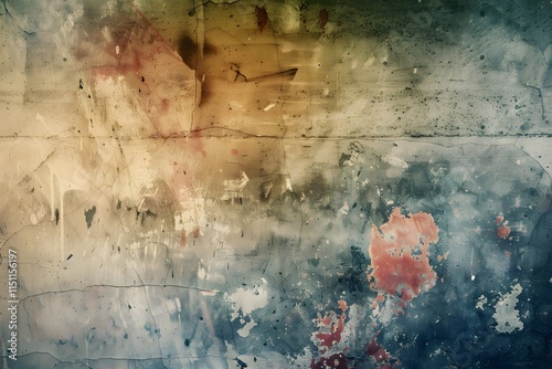 Grunge videofilm background with rough, distressed textures creating a vintage look. photo