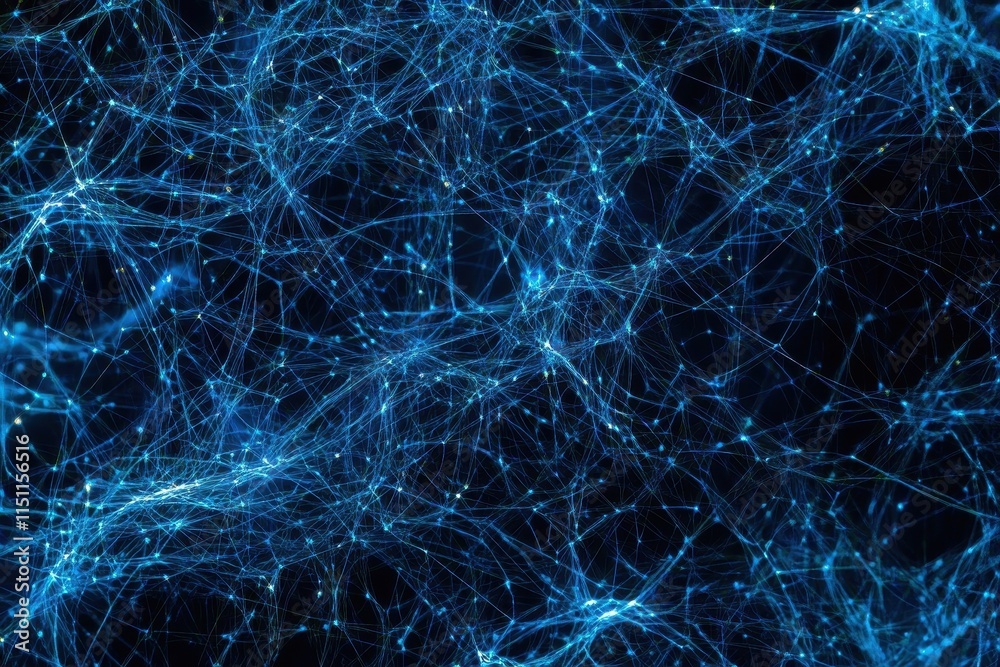 Abstract blue glowing network mesh. (1) Abstract blue glowing network mesh. (1)