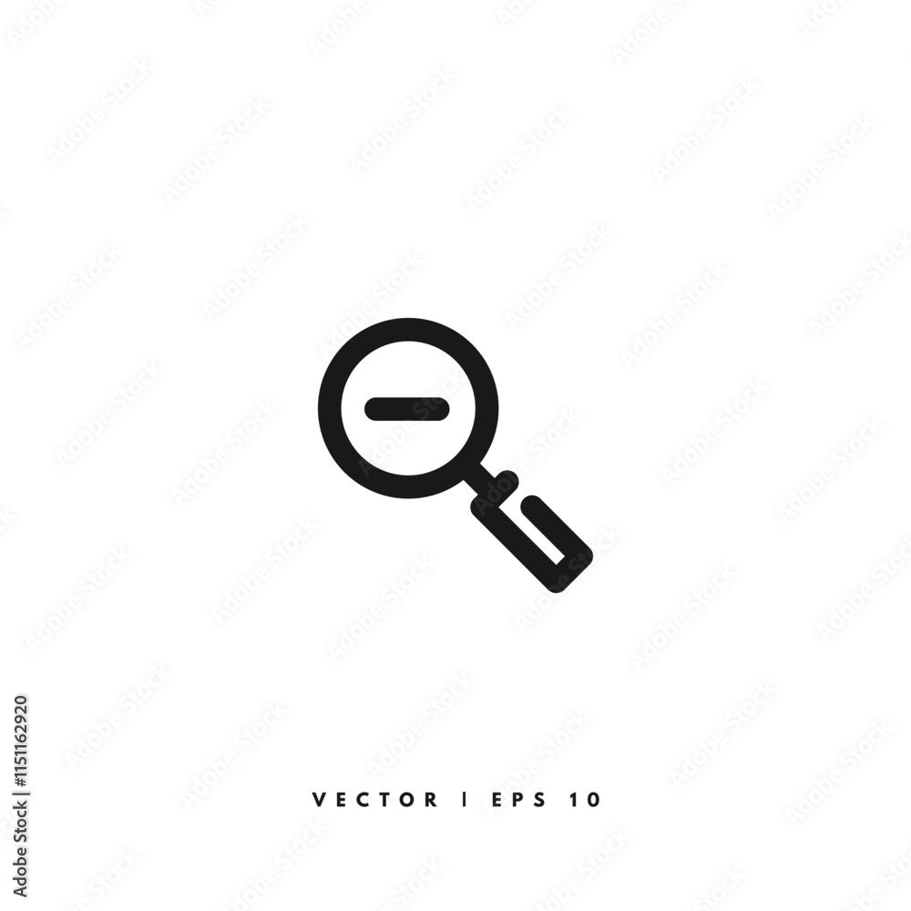Zoom Out Icon. Editable Stroke Zoom Out Icon. Editable Stroke