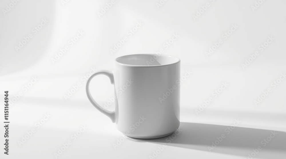 Obraz premium white cup on a white