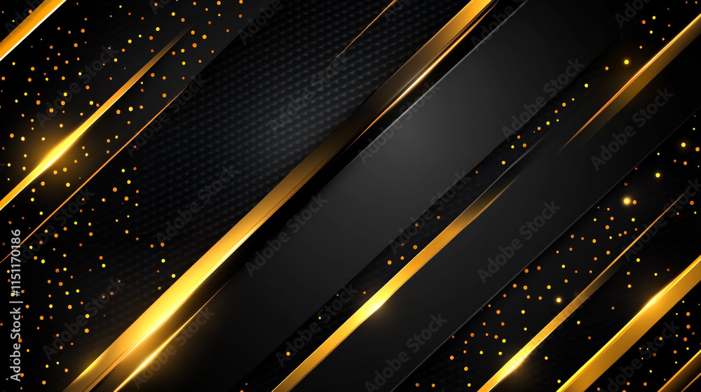 Striking Gold Design with Diagonal Glowing Lines, Abstract elegant gold glowing line with lighting effect sparkle on black background, Golden Lines with Glimmering Dust Striking Gold Design with Diagonal Glowing Lines, Abstract elegant gold glowing line with lighting effect sparkle on black background, Golden Lines with Glimmering Dust