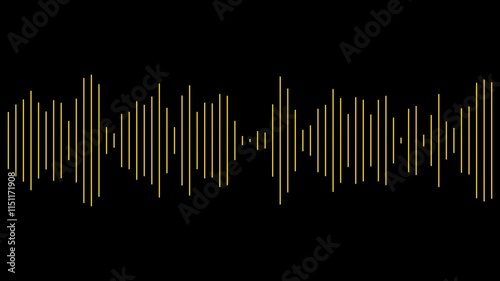 line audio wave visualization voice record, sound wave animation on white background, line digital minimalist voice, and soundtrack