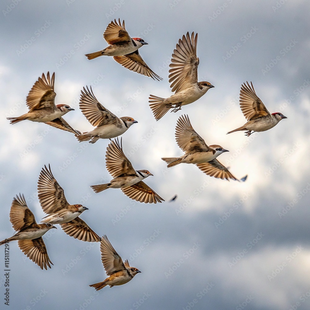 Fototapeta premium birds in flight