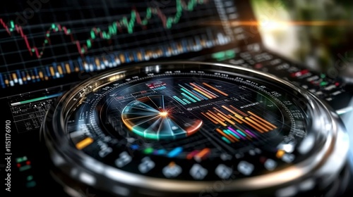 Wallpaper Mural Financial Data Analysis  Charts  Graphs    Market Trends Torontodigital.ca