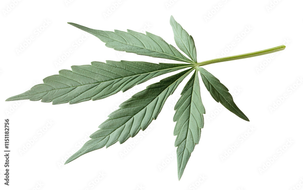 Green leaf of cannabis available PNG on white background Green leaf of cannabis available PNG on white background