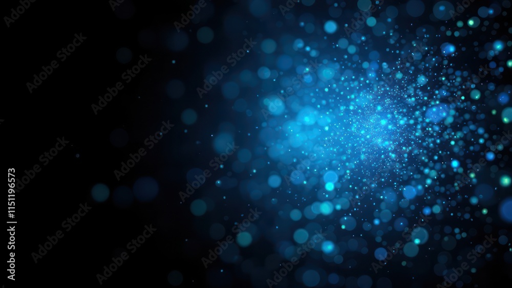 Obraz premium Abstract fluorescent particle background.