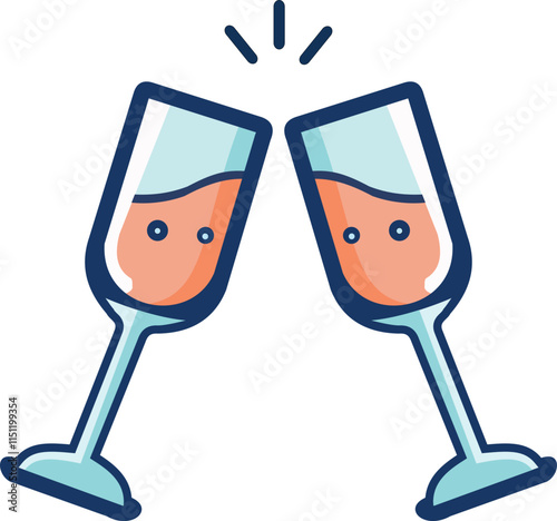 Clinking Wine Glasses