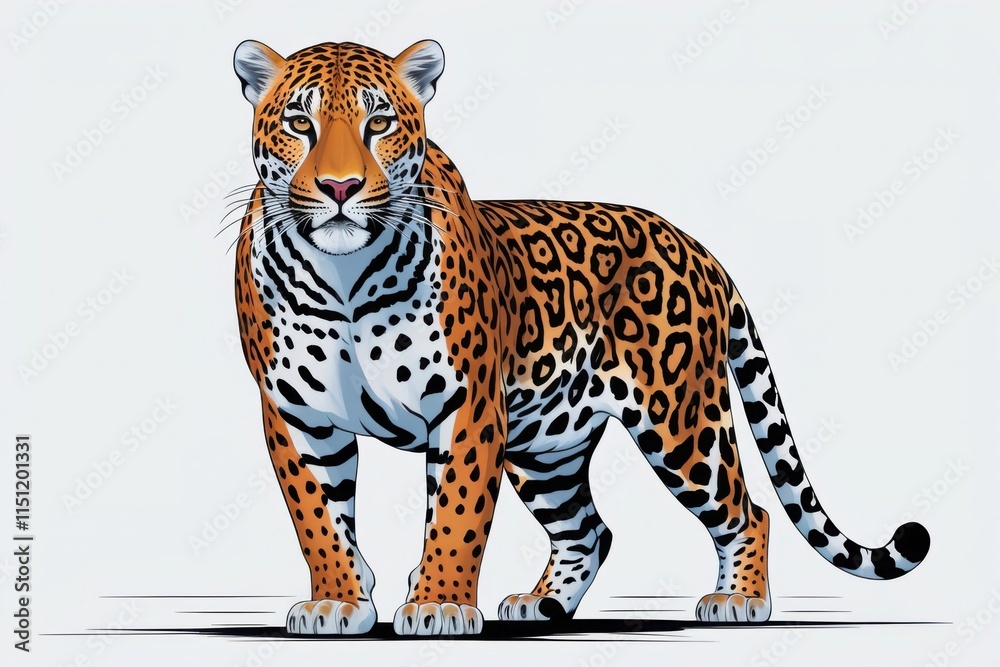 Fototapeta premium Strength in Stillness - A Portrait of the Jagua