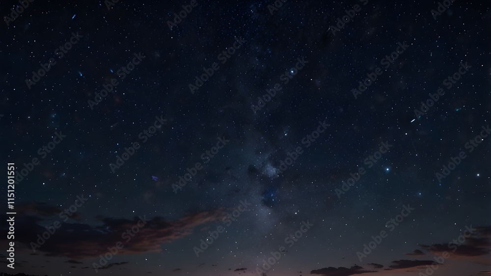 Obraz premium Night sky with stars Generative AI