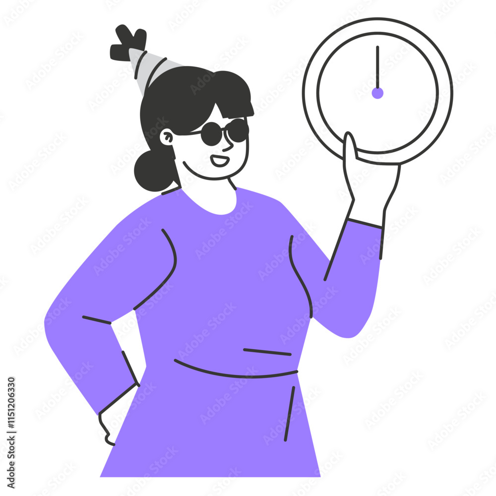 New Year Character Illustration New Year Character Illustration