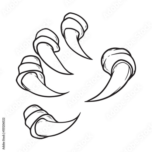 monster hand with claws