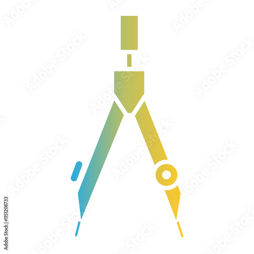 School icon on flat gradient style. learn and play icon