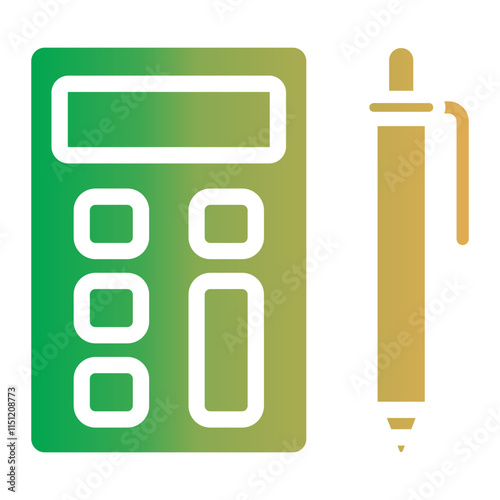 School icon on flat gradient style. learn and play icon