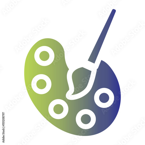 School icon on flat gradient style. learn and play icon