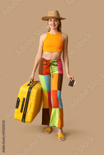 Beautiful young woman with ...