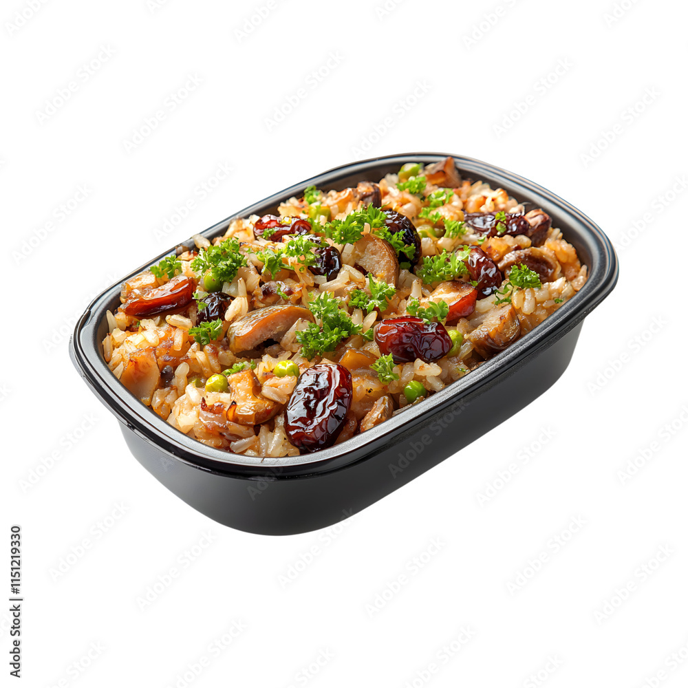 Looking tremendous Date and Rice Casserole isolated on transparent background Looking tremendous Date and Rice Casserole isolated on transparent background