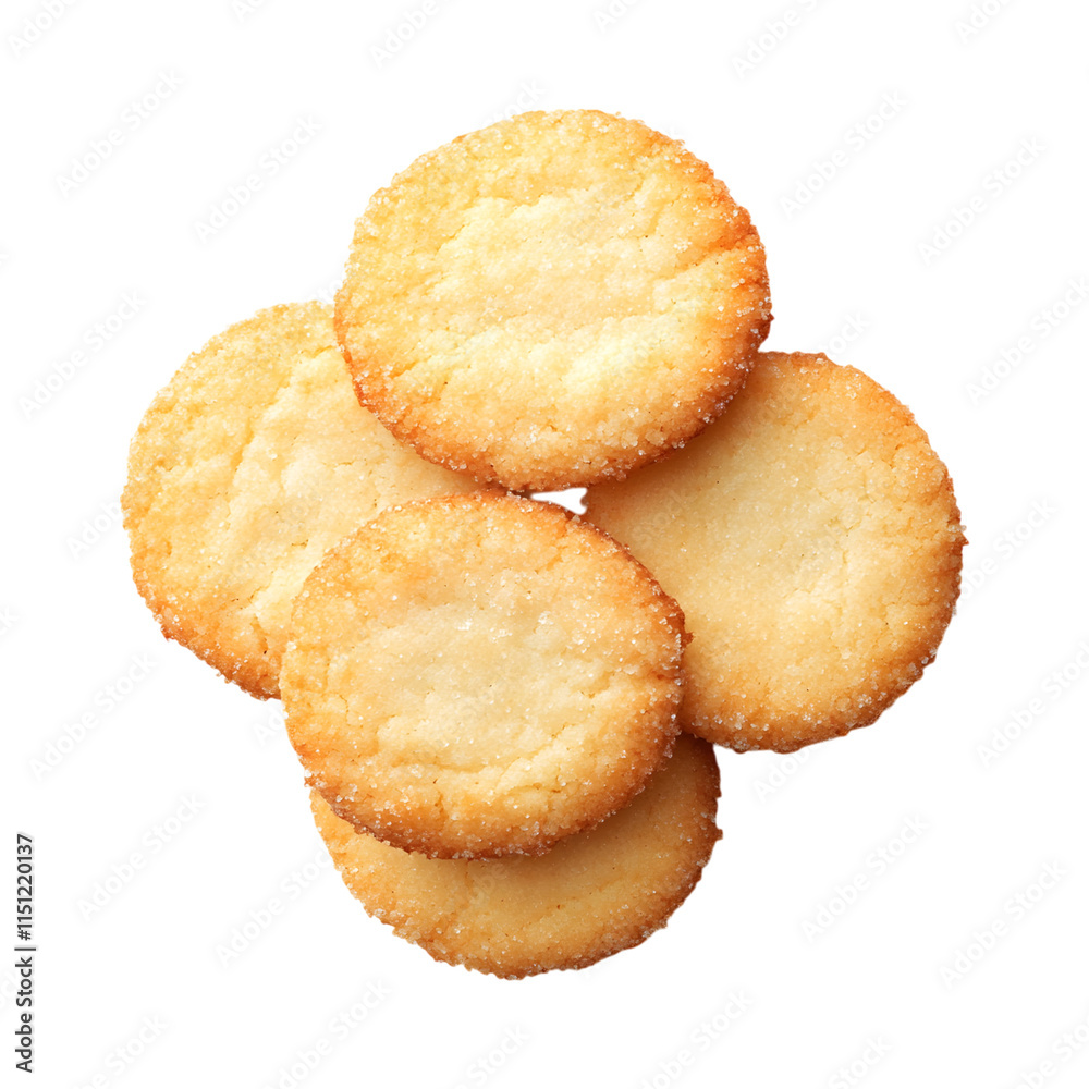 Tasty homemade butter cookies isolated on transparent background Tasty homemade butter cookies isolated on transparent background