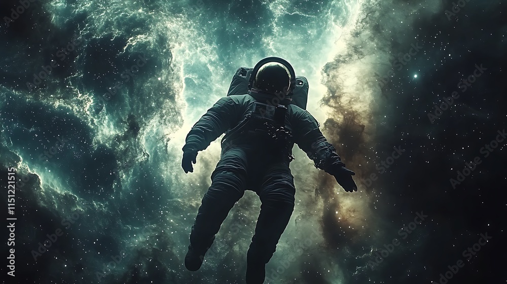 An astronaut floating in space, surrounded by swirling galaxies and shimmering stars, the suit’s reflective surface capturing the cosmic beauty, cinematic lighting adding depth and realism, An astronaut floating in space, surrounded by swirling galaxies and shimmering stars, the suit’s reflective surface capturing the cosmic beauty, cinematic lighting adding depth and realism,