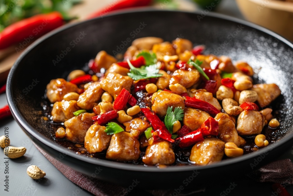 Spicy Chicken Stir-Fry with Cashews Spicy Chicken Stir-Fry with Cashews