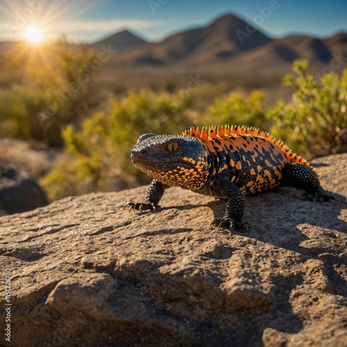 lizard on the rock