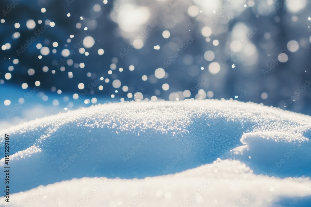 Sparkling snowdrift in sunlight, bokeh background. Sparkling snowdrift in sunlight, bokeh background.