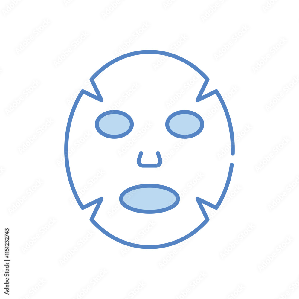 Fototapeta premium Facial Mask vector icon