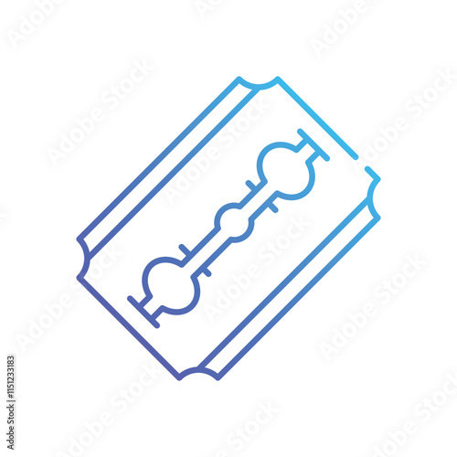 Razor blade vector icon