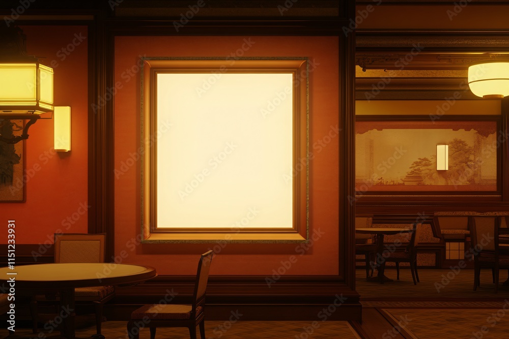 Fototapeta premium Elegant Interior Design of a Luxurious Dining Area