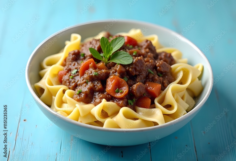 German Beef Goulash with Noodles and red Pepper
German Beef Goulash with Noodles and red Pepper