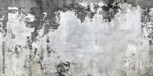 Wallpaper Mural Monochrome texture featuring shades of white and gray creates a striking visual. This grunge wall texture showcases the beauty of concrete cement, emphasizing the monochrome aesthetic. Torontodigital.ca