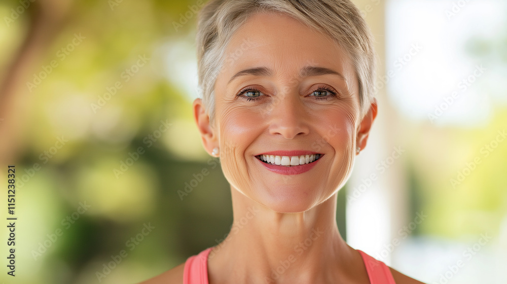 portrait of a smiling mature person portrait of a smiling mature person