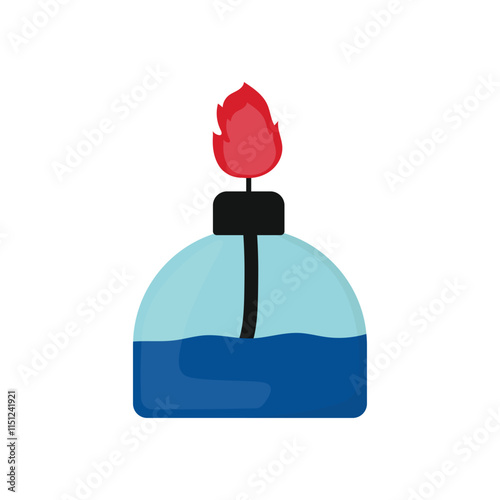 Science Lab Object Vector Illustration - Bunsen