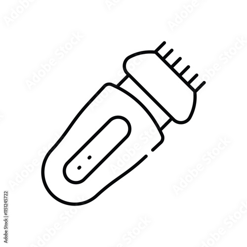 Beard trimmer vector icon