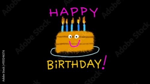 birthday card with cat