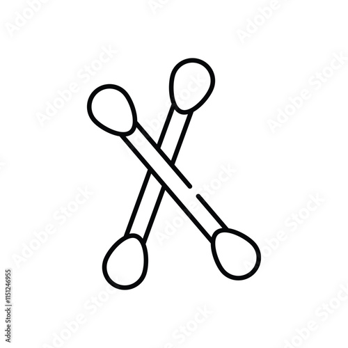 Cotton Swabs vector icon