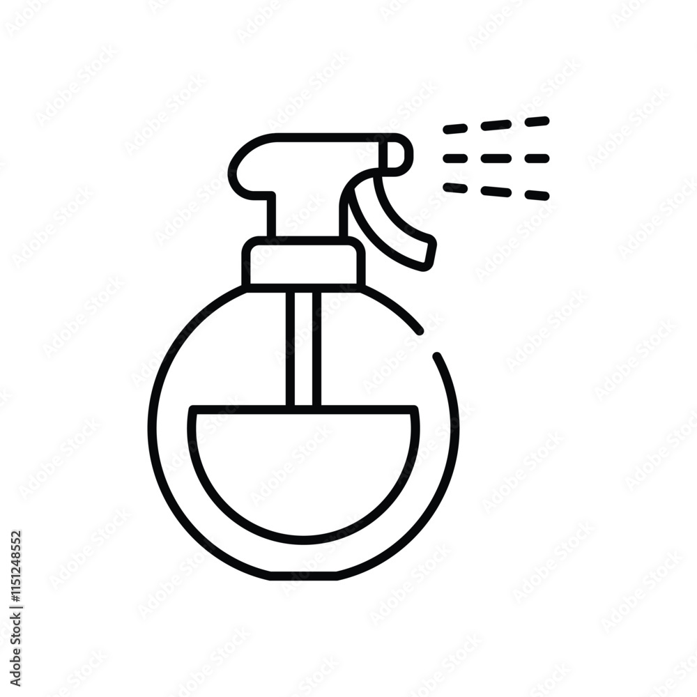 Obraz premium Water spray bottle vector icon