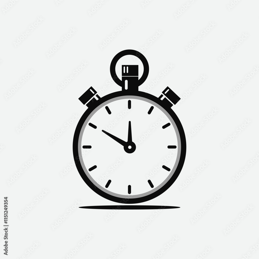 Stopwatch simple Vector Art & Illustrator Desing Stopwatch simple Vector Art & Illustrator Desing