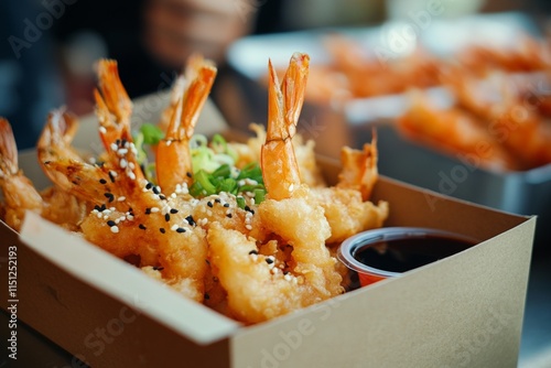 Wallpaper Mural Crispy Fried Shrimp in a Box Torontodigital.ca