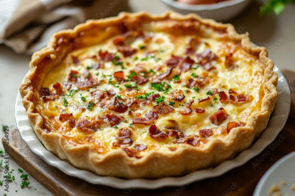 Savory Bacon and Potato Quiche Savory Bacon and Potato Quiche