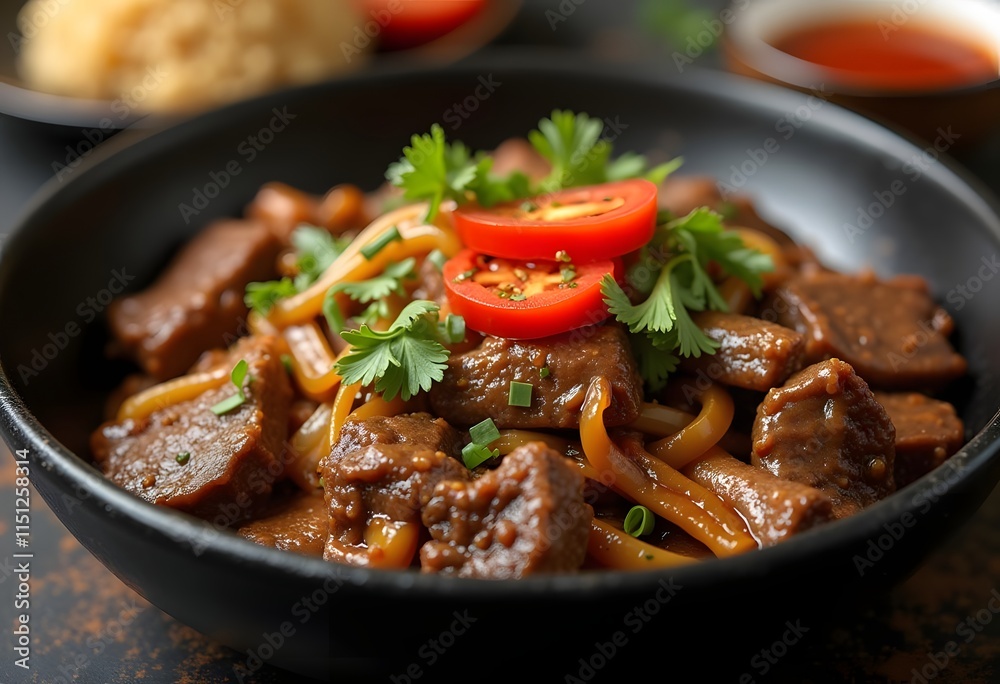 Spicy Stir-Fried Chilli Beef
Spicy Stir-Fried Chilli Beef