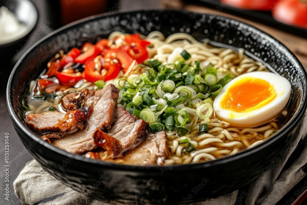 Savory Ramen with Pork and Egg Savory Ramen with Pork and Egg