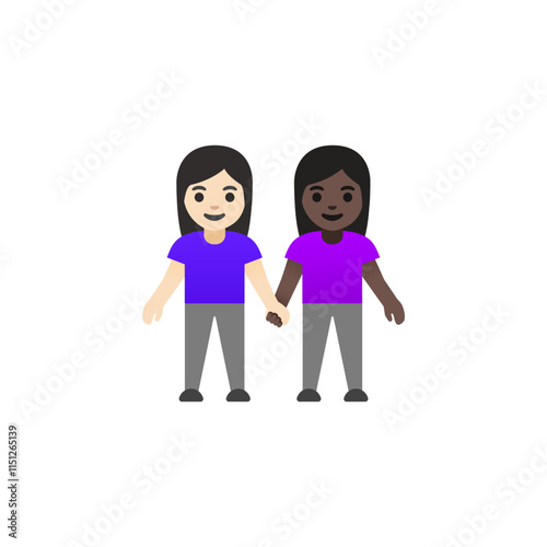 Holding Hands Couple Emoji (Women)
