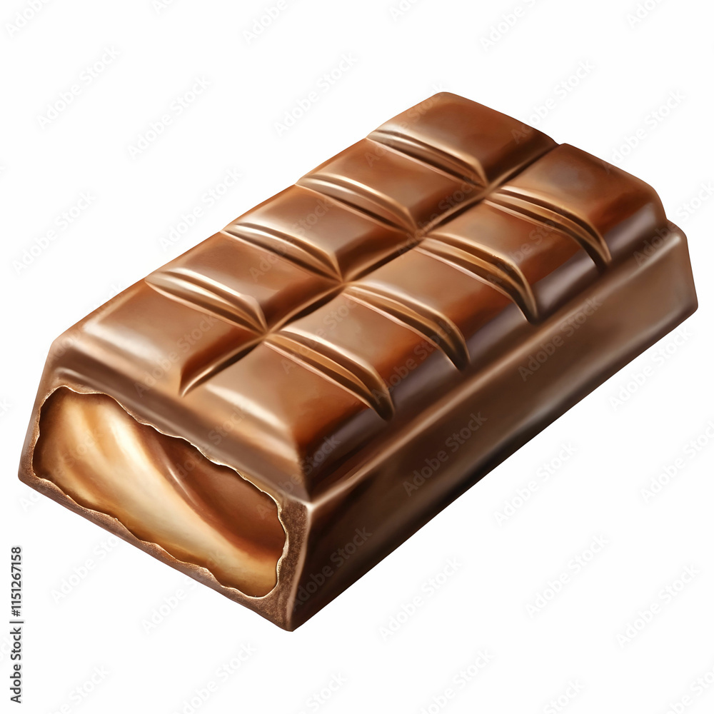 chocolate bar on white background chocolate bar on white background