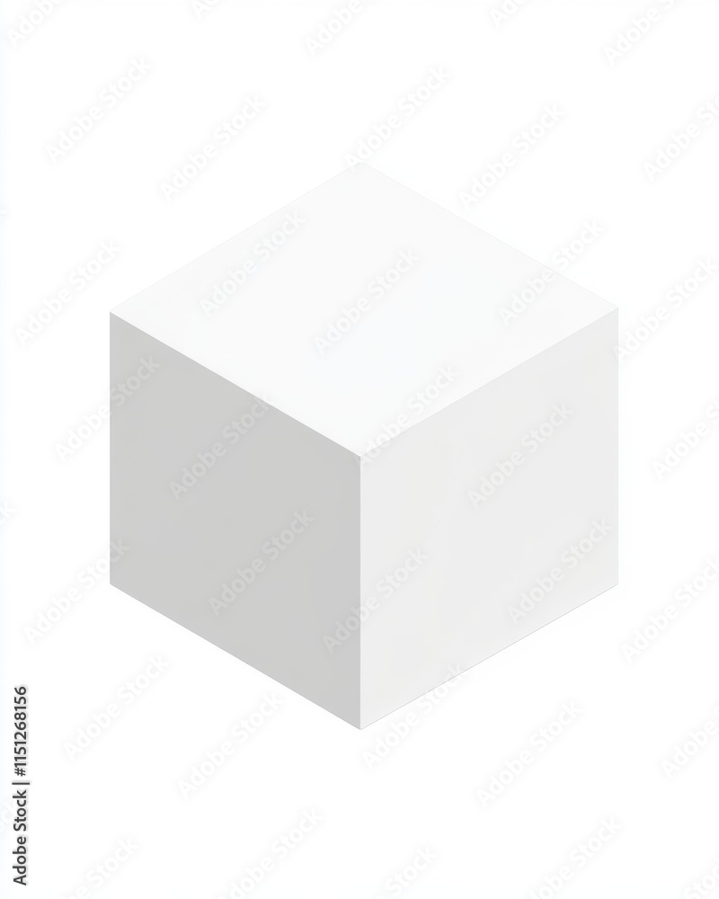 A minimalist white cube against a plain background, showcasing simplicity and elegance in design. A minimalist white cube against a plain background, showcasing simplicity and elegance in design.