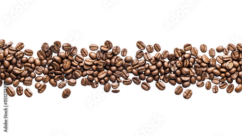 Panamic coffee beans isolated on transparent background, png