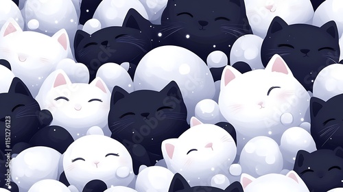 Whimsical cats relaxing on marshmallow pillows in a field of glowing gumdrops and swirling peppermint pathways, soft pastel colors, dreamy and cheerful vibe, hd quality. --ar 16:9 --sref https://s.mj.