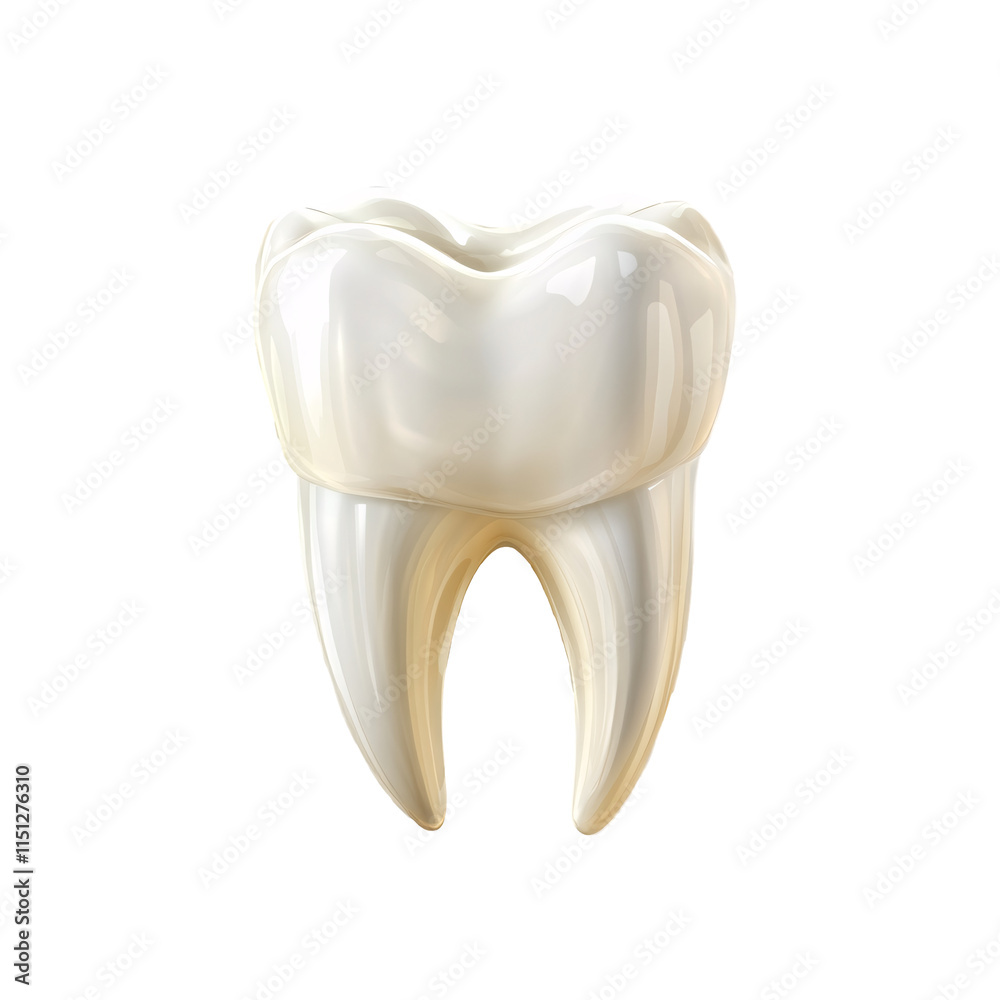 Realistic 3D human tooth model, isolated on transparent background. Realistic 3D human tooth model, isolated on transparent background.