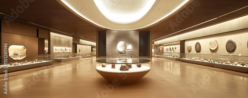 The National Museum of Korea with traditional Korean artifacts