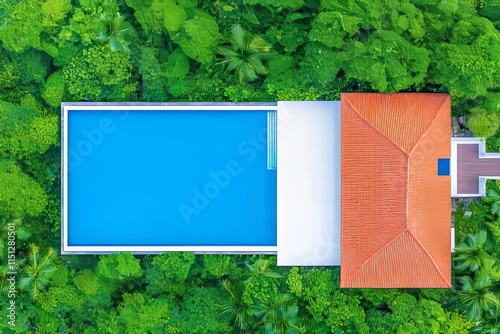 A drone's perspective of residential solar panel installations, emphasizing the alternative and renewable energy approach.