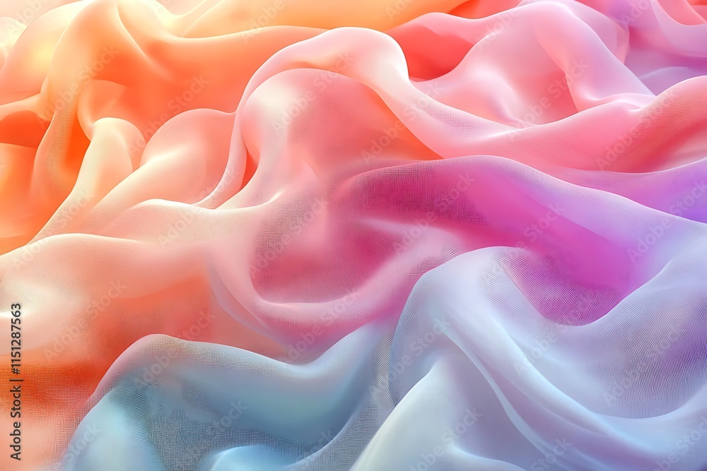 Fototapeta premium A serene color palette merging gently into harmonious gradients